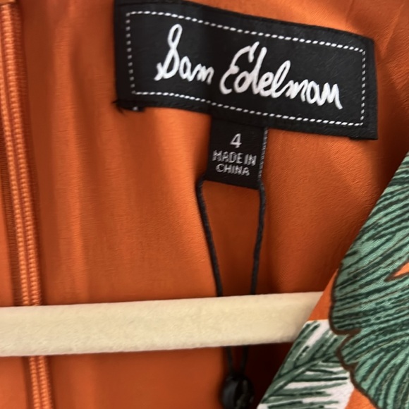 Sam Edelman Wrap Dress Palm Leaf Print NWT Cocktail Dress - Picture 8 of 9